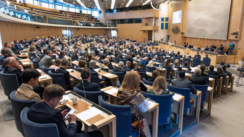 Bild från riksmötets öppnande den 9 september 2025.