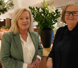 Cecilia Fahlberg och Åsa Kjellberg Kahn.